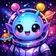 Colorful abstract geometric shapes forming a friendly, dynamic avatar.